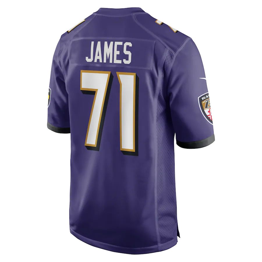 Baltimore Ravens #71 Ja'Wuan James Purple Player Game Jersey Stitched American Football Jerseys