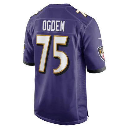 Baltimore Ravens #75 Jonathan Ogden Purple Retired Player Game Jersey Stitched American Football Jerseys