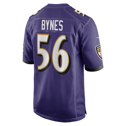 Baltimore Ravens #56 Josh Bynes Purple Game Jersey Stitched American Football Jerseys