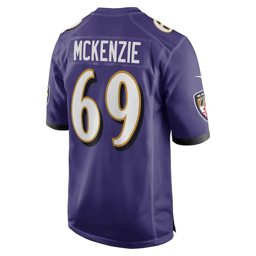 Baltimore Ravens #69 Kahlil McKenzie Purple Game Jersey Stitched American Football Jerseys