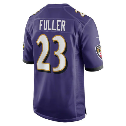 Baltimore Ravens #23 Kyle Fuller Purple Game Player Jersey Stitched American Football Jerseys