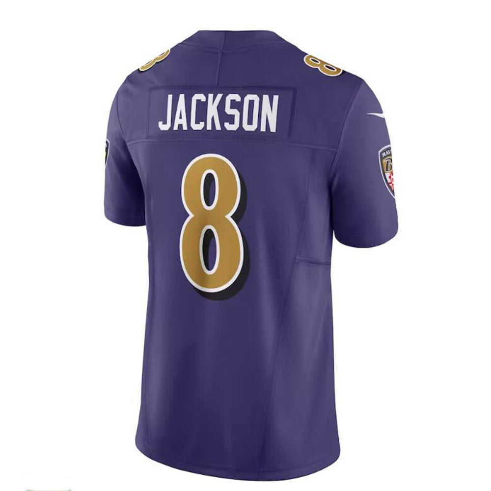 Baltimore Ravens #8 Lamar Jackson Purple Vapor F.U.S.E. Limited Jersey Stitched American Football Jerseys