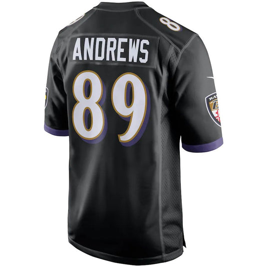 Baltimore Ravens #89 Mark Andrews Black Game Jersey Stitched American Football Jerseys