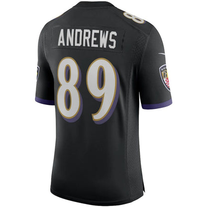 Baltimore Ravens #89 Mark Andrews Black Vapor Limited Jersey Stitched American Football Jerseys