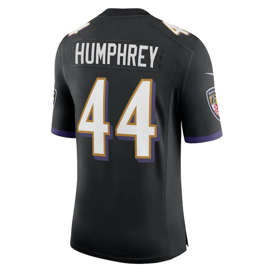 Baltimore Ravens #44 Marlon Humphrey Black Vapor Limited Jersey Stitched American Football Jerseys