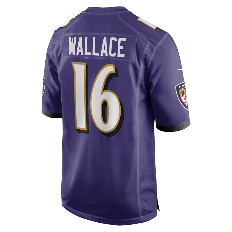 Baltimore Ravens #16 Tylan Wallace Purple Game Jersey Stitched American Football Jerseys