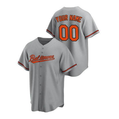 Baseball Jerseys Custom Baltimore Orioles Gray Jersey Men Youth Women Stitched