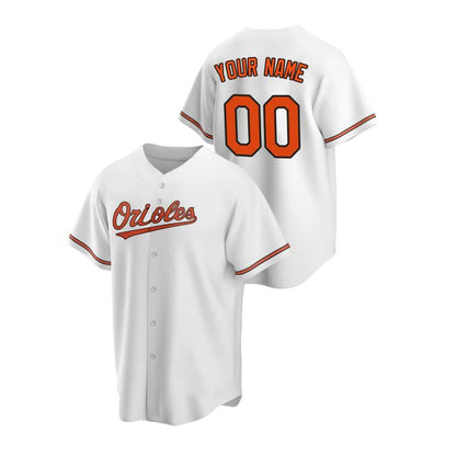 Baseball Jerseys Custom Men Youth Women Baltimore Orioles White Jersey Stitched