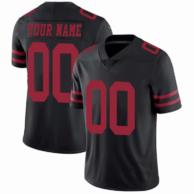 Custom San Francisco 49ers Black Stitched American Football Jerseys