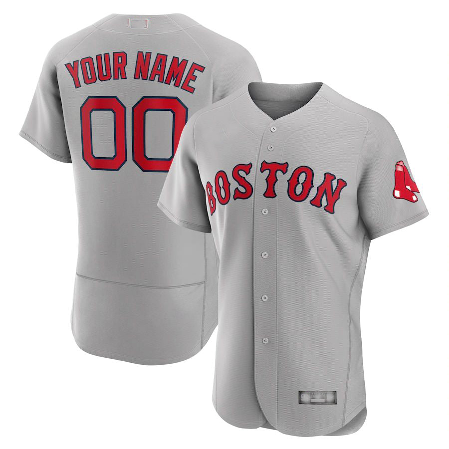 Baseball Jerseys Custom Boston Red Sox  Gray Road Authentic Custom Jersey