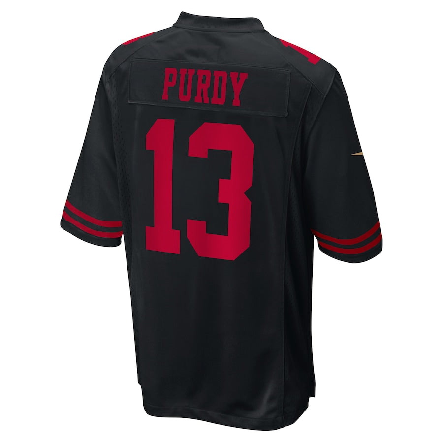 San Francisco 49ers #13 Brock Purdy Fashion Game Jersey Black Stitched American Football Jerseys