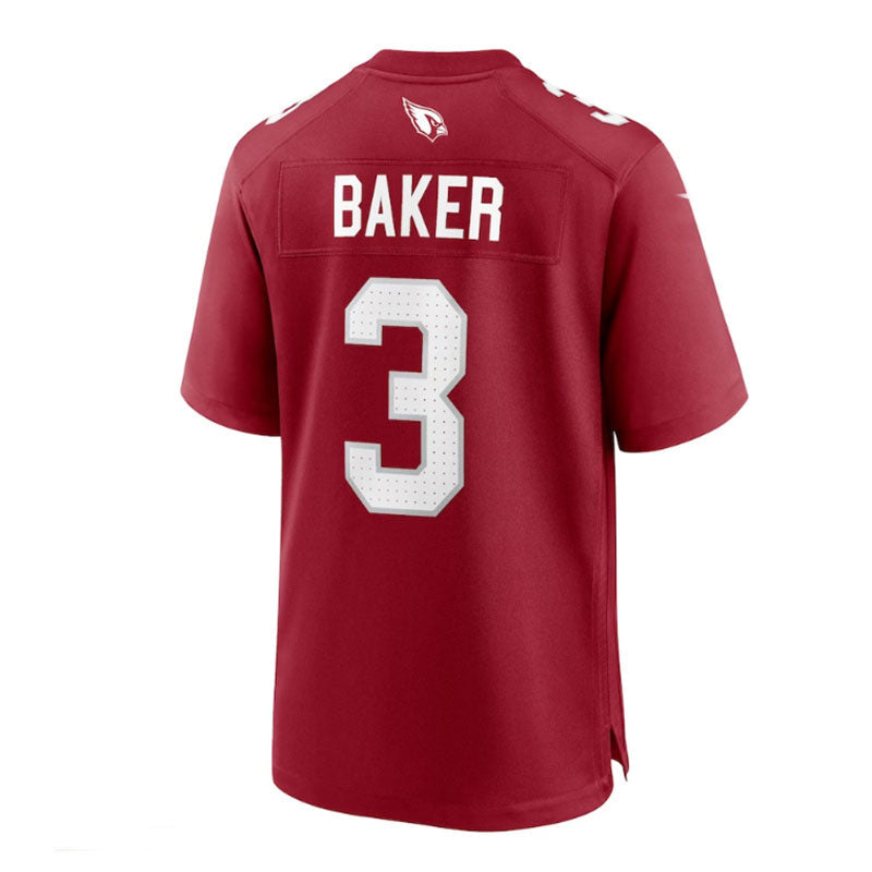 Arizona Cardinal #3 Budda Baker Game Player Jersey - Cardinal Stitched American Football Jerseys