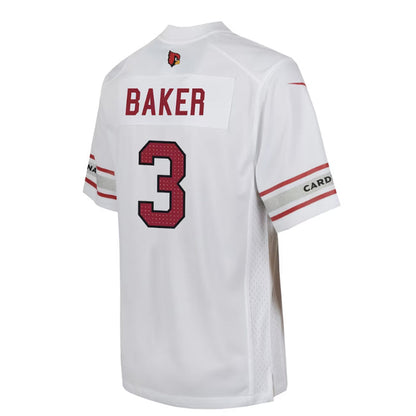 Arizona Cardinal #3 Budda Baker Game Player Jersey - White Stitched American Football Jerseys