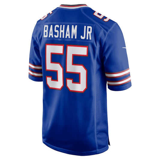 Buffalo  Bills #55 Boogie Basham Royal Game Jersey Stitched American Football Jerseys