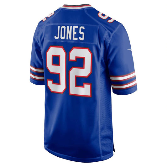 Buffalo  Bills #92 DaQuan Jones Royal Game Player Jersey Stitched American Football Jerseys