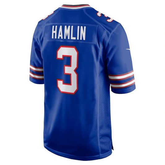 Buffalo  Bills #3 Damar Hamlin Royal Game Jersey Stitched American Football Jerseys