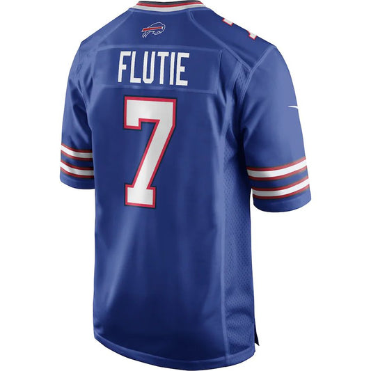 Buffalo  Bills #7 Doug Flutie Royal Game Retired Player Jersey American Stitched Football Jerseys