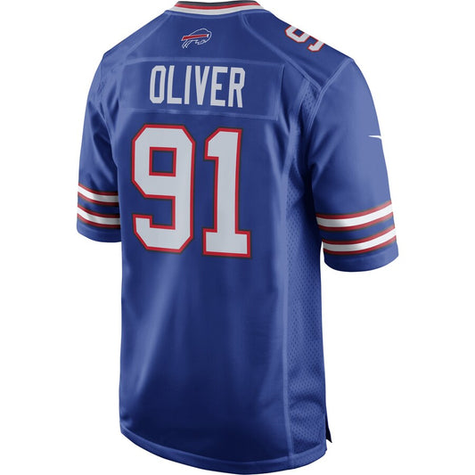 Buffalo  Bills #91 Ed Oliver Royal Team Game Player Jersey American Stitched Football Jerseys