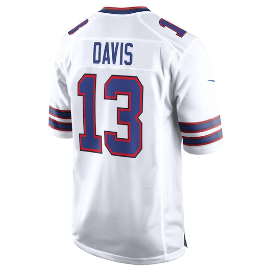 Buffalo  Bills #13 Gabriel Davis White Game Player Jersey American Stitched Football Jerseys