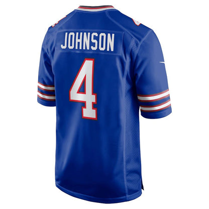 Buffalo  Bills #4 Jaquan Johnson Royal Game Jersey American Stitched Football Jerseys