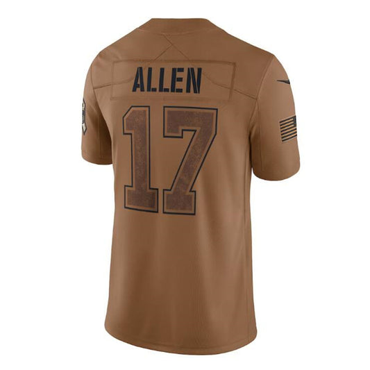 Buffalo  Bills #17 Josh Allen Brown 2023 Salute To Service Limited Jersey Football Stitched American Jerseys