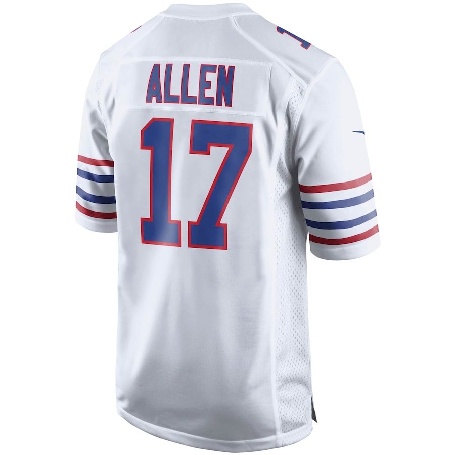 Buffalo  Bills #17 Josh Allen White Alternate Game Player Jersey American Stitched Football Jerseys