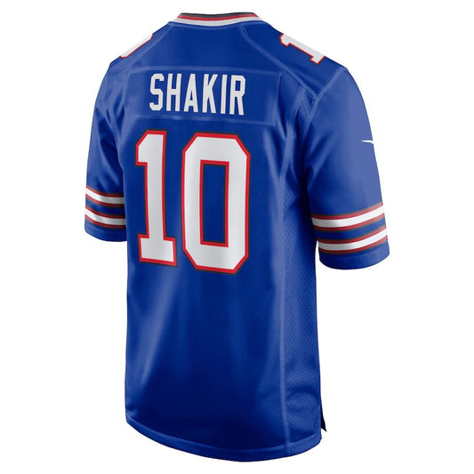 Buffalo  Bills #10 Khalil Shakir Royal Game Jersey American Stitched Football Jerseys