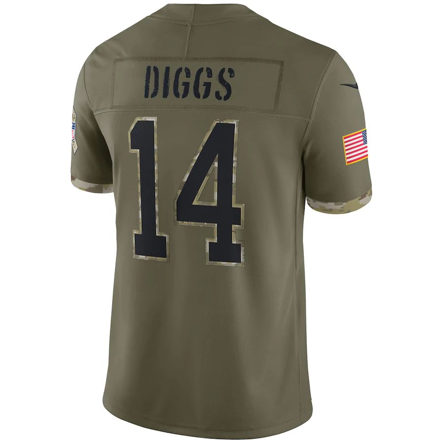 Buffalo  Bills #14 Stefon Diggs Olive 2022 Salute To Service Limited Jersey American Stitched Football Jerseys