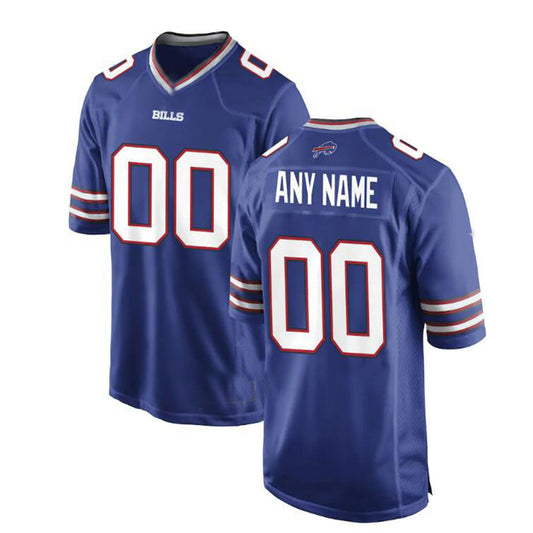 Custom Buffalo  Bills Royal Game Jersey American Stitched Football Jerseys