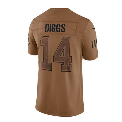 Buffalo  Bills #14 Stefon Diggs  Brown 2023 Salute To Service Limited Jersey Stitched American Football Jerseys