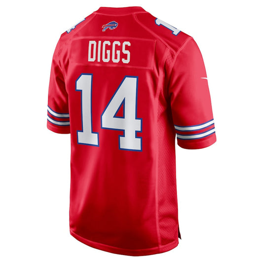 Buffalo  Bills #14 Stefon Diggs  Red Game Player Jersey Stitched American Football Jerseys