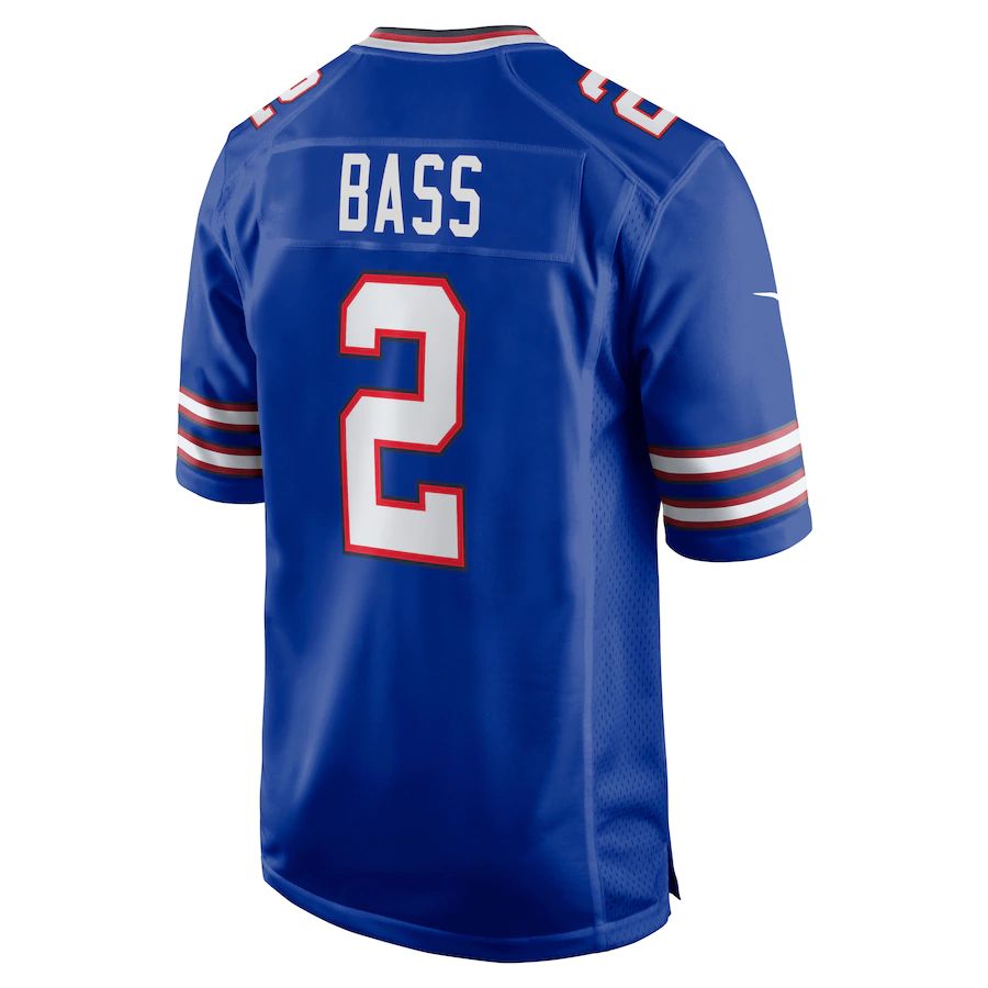 Buffalo  Bills #2 Tyler Bass Royal Game Player Jersey American Stitched Football Jerseys