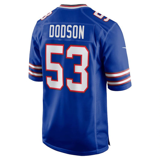 Buffalo  Bills #53 Tyrel Dodson Royal Game Player Jersey American Stitched Football Jerseys