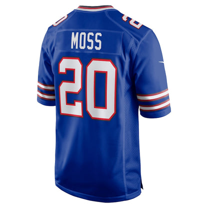 Buffalo  Bills #20 Zack Moss Royal Game Player Jersey American Stitched Football Jerseys