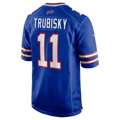 Buffalo  Bills #11 Mitchell Trubisky Game Jersey - Royal Football Jerseys