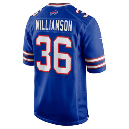 Buffalo  Bills #36 Kendall Williamson Game Jersey - Royal Football Jerseys