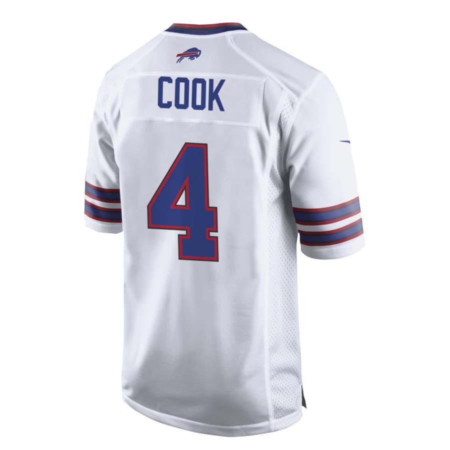 Buffalo  Bills #4 James Cook White Game Player Jersey American Stitched Football Jerseys