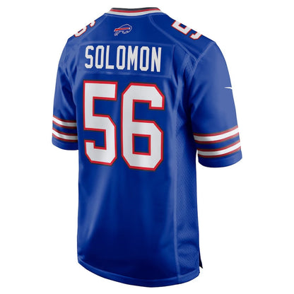 Buffalo  Bills #56 Javon Solomon Game Jersey - Royal Football Jerseys