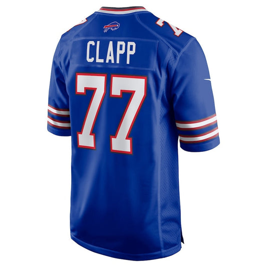 Buffalo  Bills #77 Will Clapp Game Jersey - Royal Football Jerseys