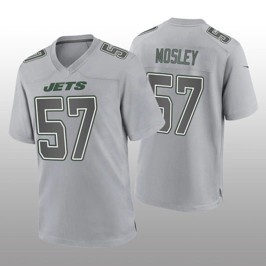 New York Jets #57 C.J. Mosley Gray Game Atmosphere Jersey Stitched American Football Jerseys