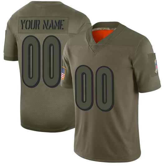 Custom C.Bengal Football Camo Limited Salute To Service Jersey 2022 Football Jerseys