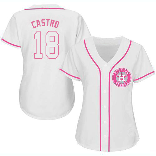 Baseball Jersey Houston Astros Jason Castro White Fashion Stitched Jerseys