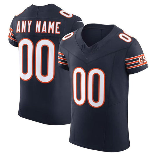 Custom C.Bears Navy Scarlet Vapor F.U.S.E. Elite  Jersey Stitched American Football Jerseys