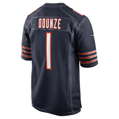 C.Bears #1 Rome Odunze 2024 Draft First Round Pick Player Game Jersey - Navy American Football Jerseys