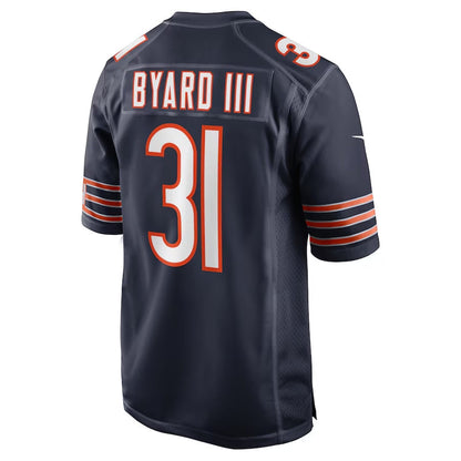 C.Bears #31 Kevin Byard III Game Jersey - Navy American Football Jerseys