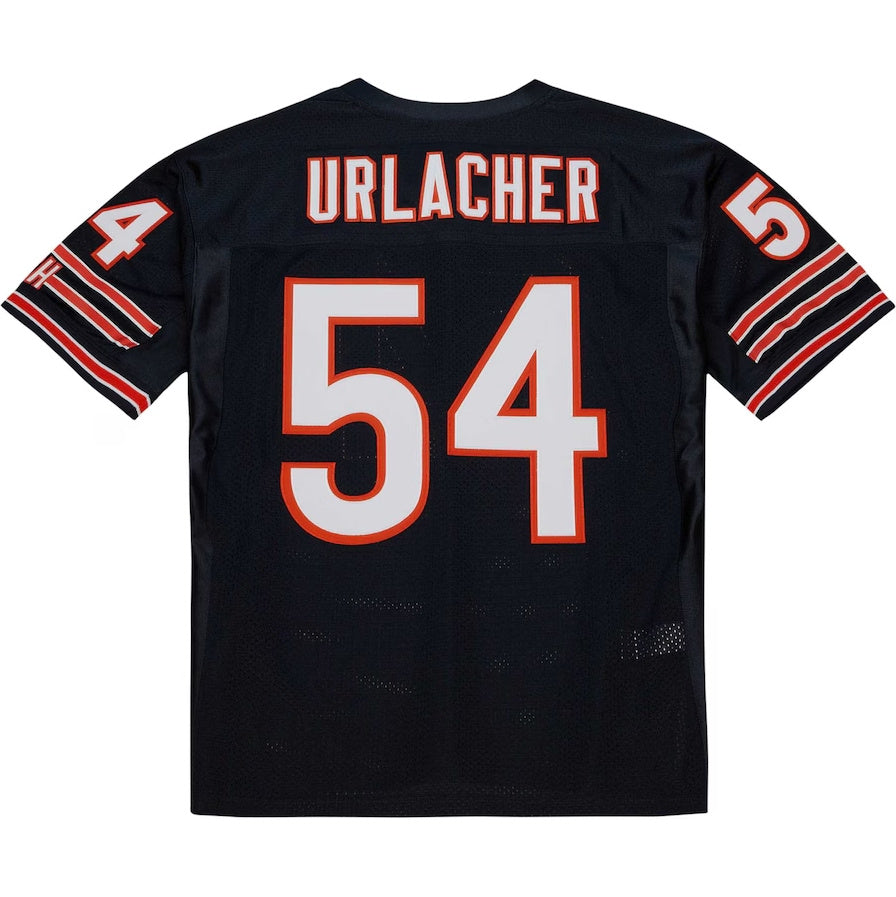 C.Bears #54 Brian Urlacher 2003 Mitchell & Ness Authentic Throwback Retired Player Jersey - Navy American Football Jerseys