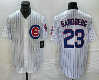 Chicago Cubs #23 Ryne Sandberg White Stitched Cool Base Jersey Baseball Jerseys