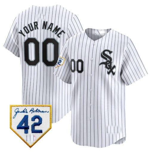 Custom Chicago White Sox 2024 Jackie Robinson Patch Vapor Premier Limited– All Stitched Baseball Jersey