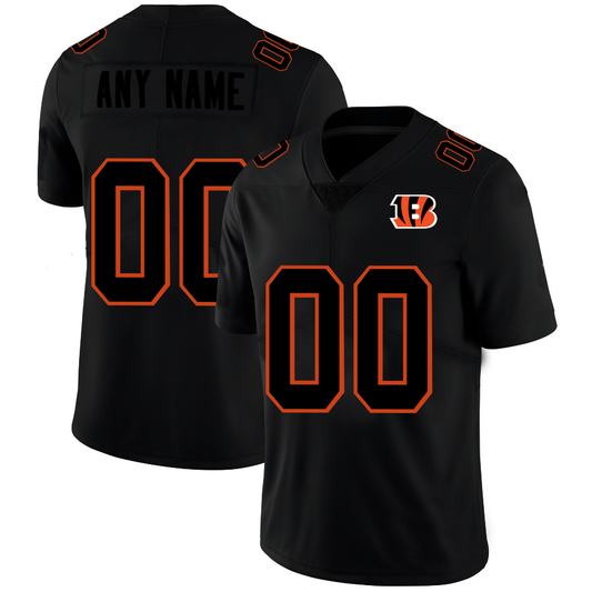 Custom Cincinnati Bengals Football Jerseys Black American Stitched Name And Number Christmas Birthday Gift