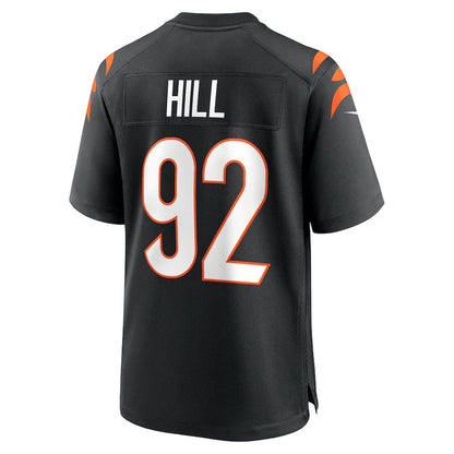 Cincinnati Bengals #92 B.J. Hill Black Game Jersey Stitched American Football Jerseys